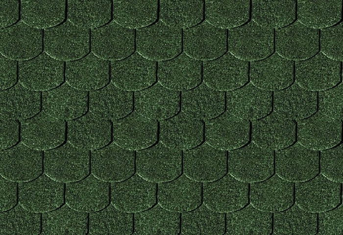 Karibu Dachschindeln Biberschwanz dunkelgrün 12 Pakete