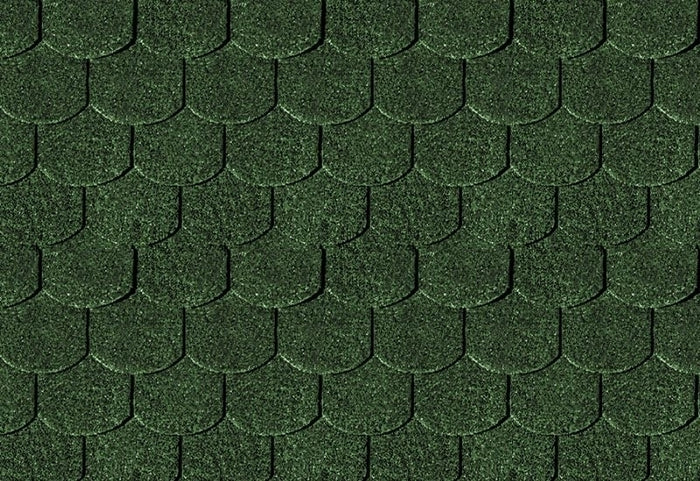 Karibu Dachschindeln Biberschwanz dunkelgrün 12 Pakete