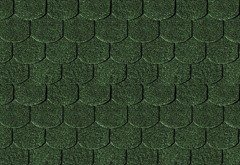 Karibu Dachschindeln Biberschwanz dunkelgrün 13 Pakete