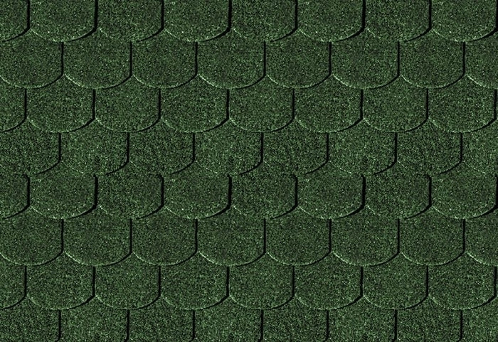 Karibu Dachschindeln Biberschwanz dunkelgrün 13 Pakete