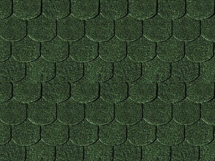 Karibu Dachschindeln Biberschwanz dunkelgrün 14 Pakete