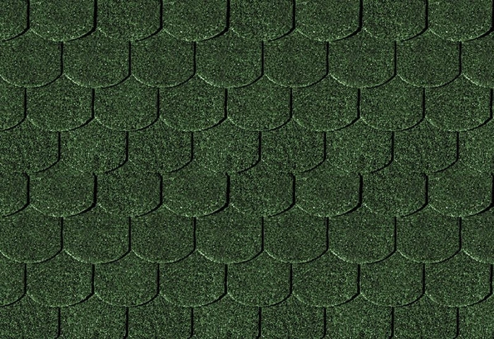 Karibu Dachschindeln Biberschwanz dunkelgrün 14 Pakete