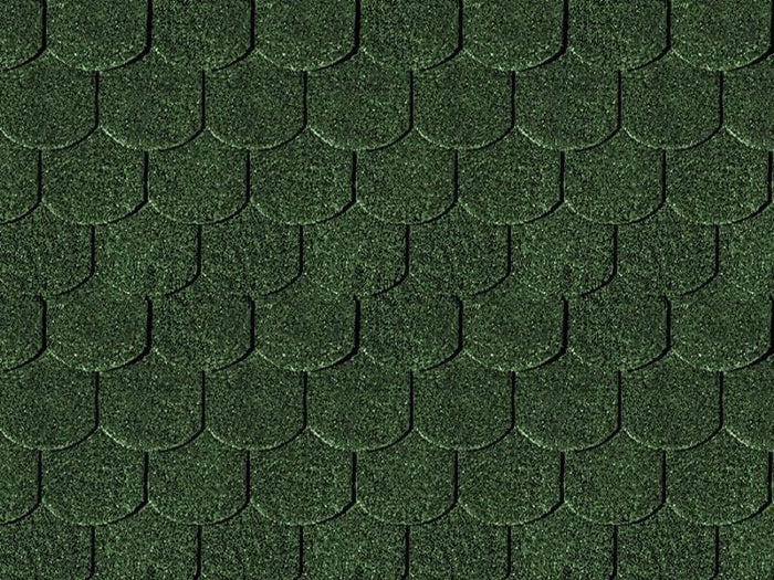 Karibu Dachschindeln Biberschwanz dunkelgrün 14  Pakete