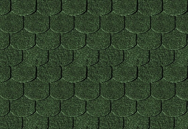 Karibu Dachschindeln Biberschwanz dunkelgrün 14 Pakete