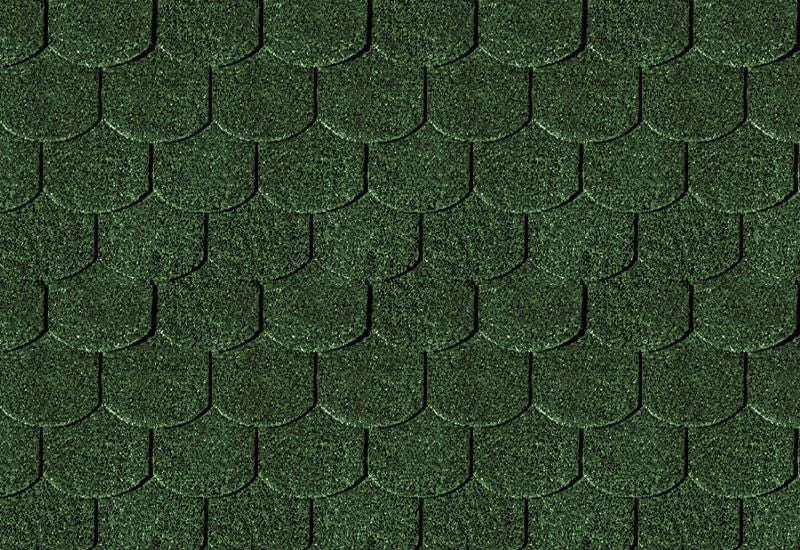 Karibu Dachschindeln Biberschwanz dunkelgrün 15 Pakete