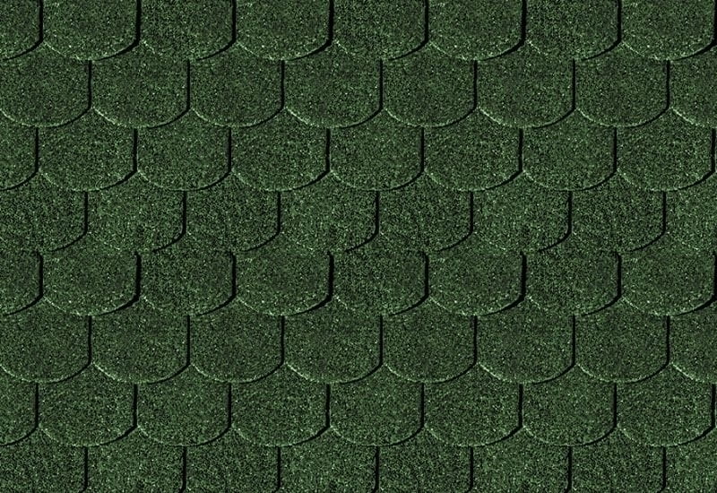 Karibu Dachschindeln Biberschwanz dunkelgrün 15 Pakete