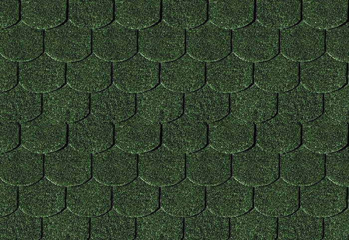 Karibu Dachschindeln Biberschwanz dunkelgrün 19 Pakete