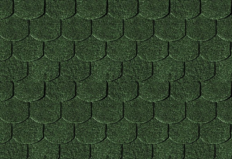 Karibu Dachschindeln Biberschwanz dunkelgrün 1 Paket