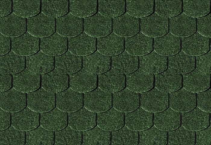 Karibu Dachschindeln Biberschwanz dunkelgrün 1 Paket