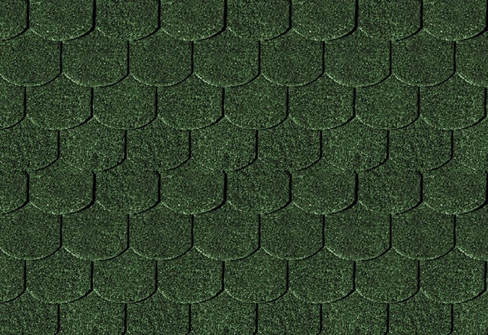 Karibu Dachschindeln Biberschwanz dunkelgrün 1  Paket