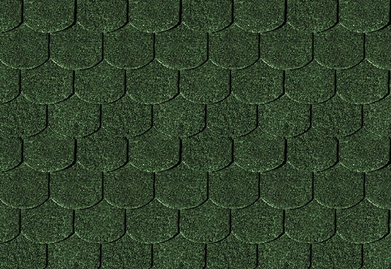 Karibu Dachschindeln Biberschwanz dunkelgrün 1  Paket