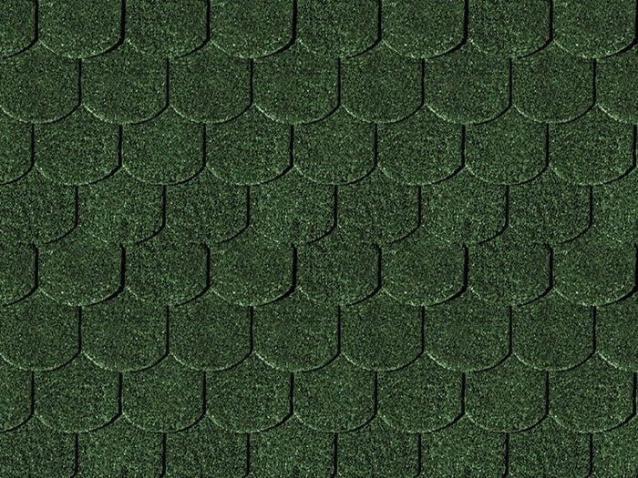 Karibu Dachschindeln Biberschwanz dunkelgrün 1  Paket