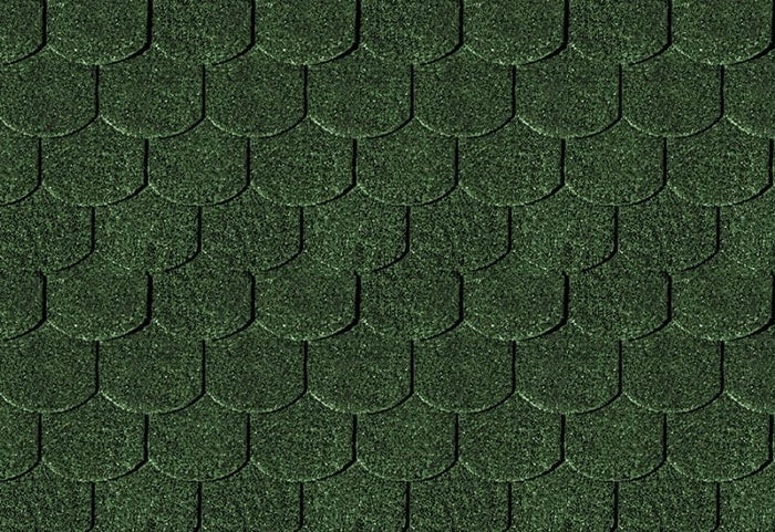 Karibu Dachschindeln Biberschwanz dunkelgrün 1  Paket