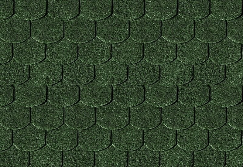 Karibu Dachschindeln Biberschwanz dunkelgrün 21 Pakete