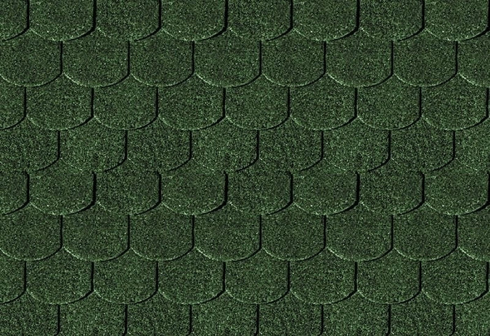 Karibu Dachschindeln Biberschwanz dunkelgrün 27 Pakete