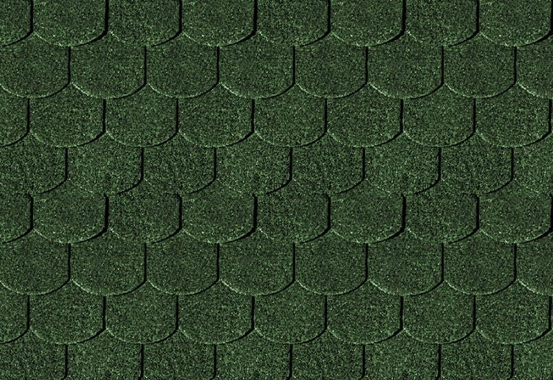 Karibu Dachschindeln Biberschwanz dunkelgrün 2  Pakete