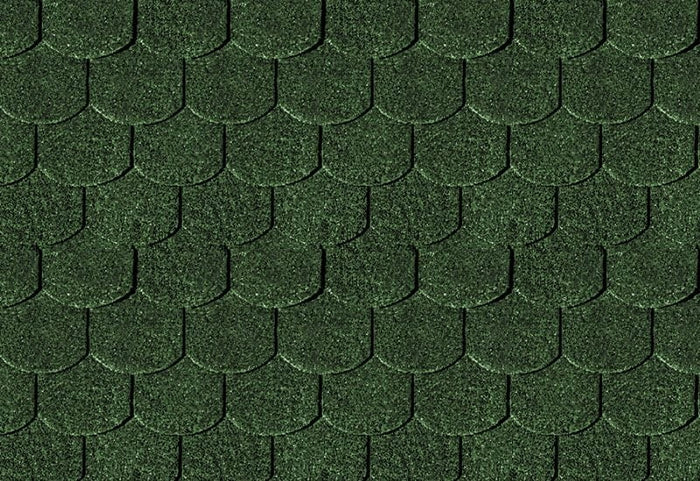 Karibu Dachschindeln Biberschwanz dunkelgrün 2 Pakete