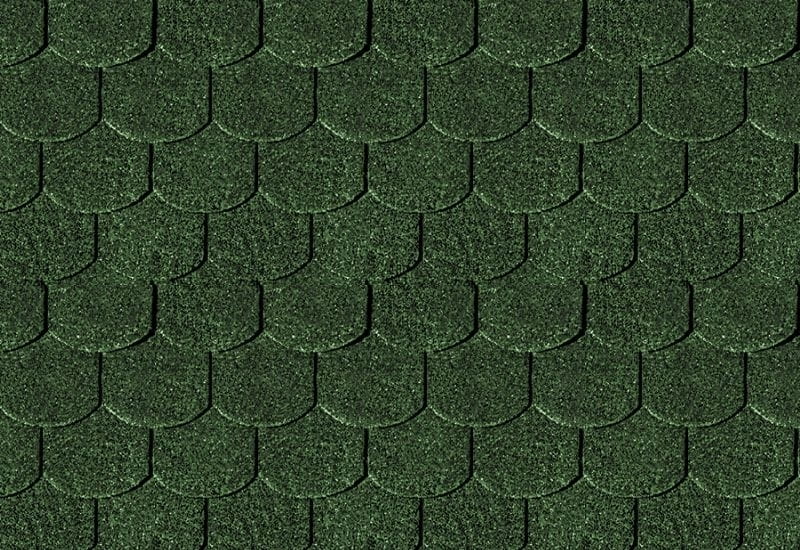 Karibu Dachschindeln Biberschwanz dunkelgrün 3 Pakete