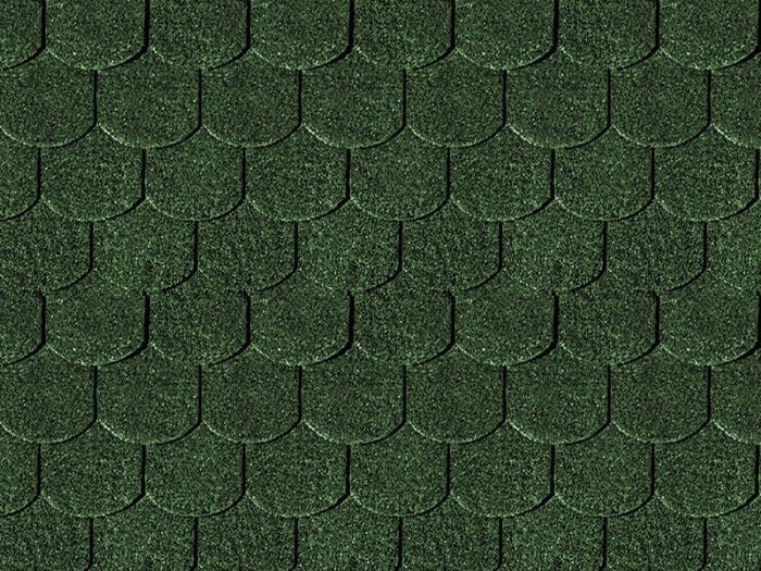 Karibu Dachschindeln Biberschwanz dunkelgrün 5 Pakete