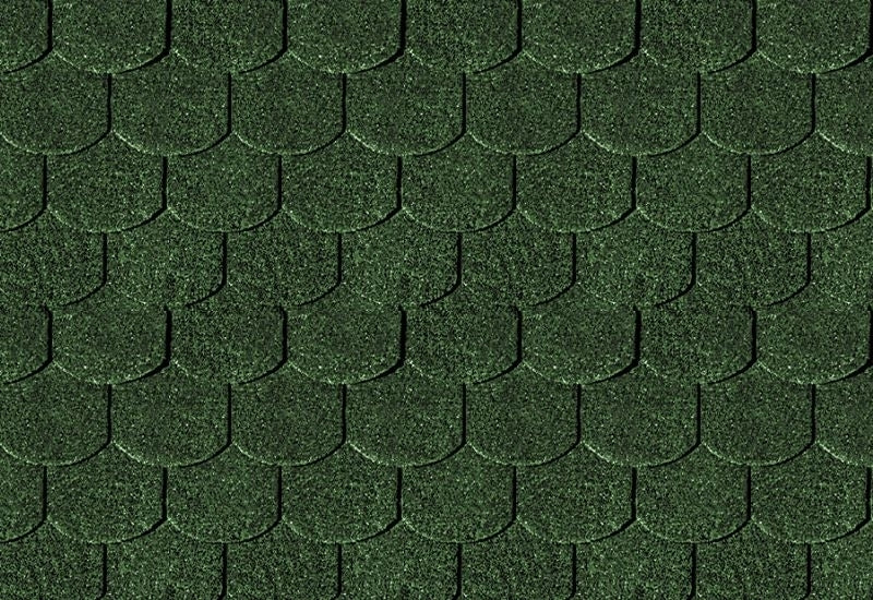 Karibu Dachschindeln Biberschwanz dunkelgrün 5 Pakete