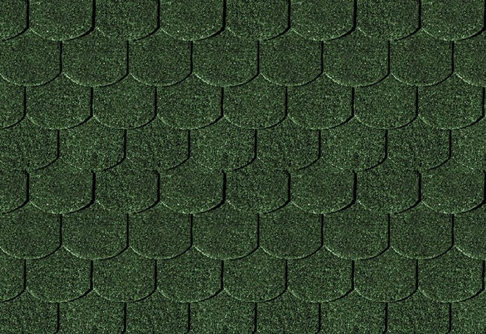 Karibu Dachschindeln Biberschwanz dunkelgrün 5 Pakete