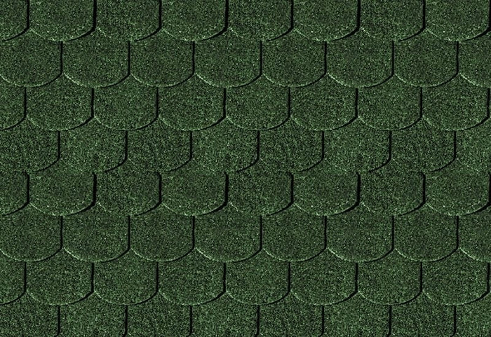 Karibu Dachschindeln Biberschwanz dunkelgrün 5  Pakete