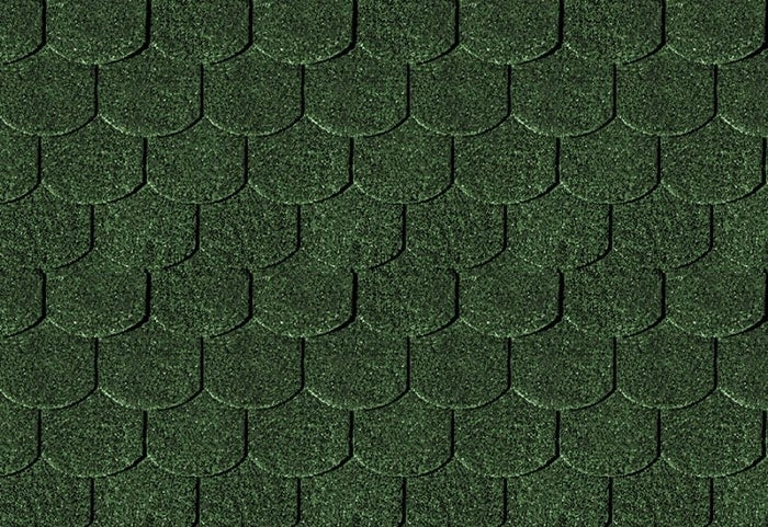 Karibu Dachschindeln Biberschwanz dunkelgrün 5 Pakete