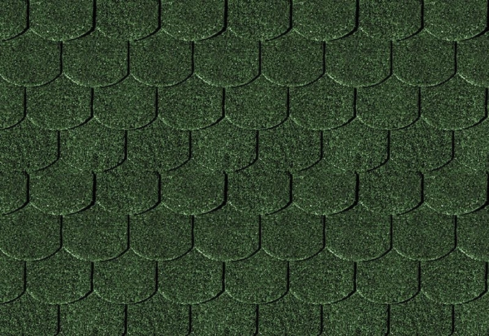 Karibu Dachschindeln Biberschwanz dunkelgrün 6 Pakete