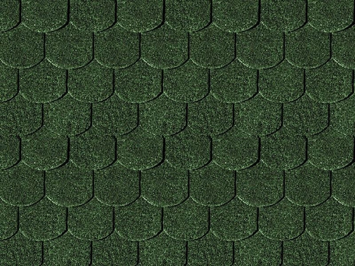 Karibu Dachschindeln Biberschwanz dunkelgrün 7 Pakete