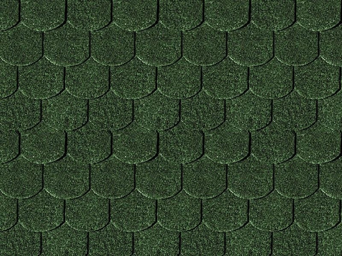 Karibu Dachschindeln Biberschwanz dunkelgrün 8 Pakete