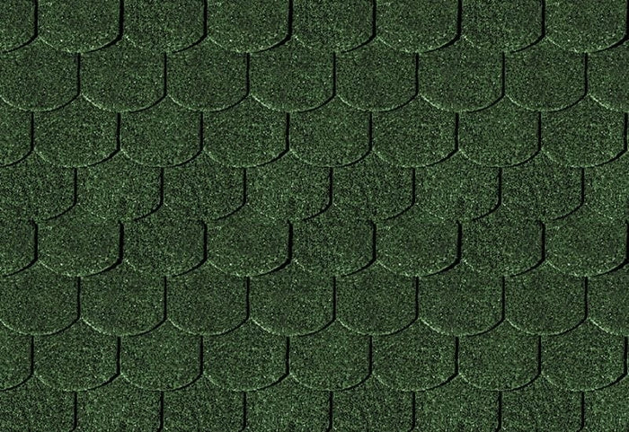 Karibu Dachschindeln Biberschwanz dunkelgrün 8 Pakete