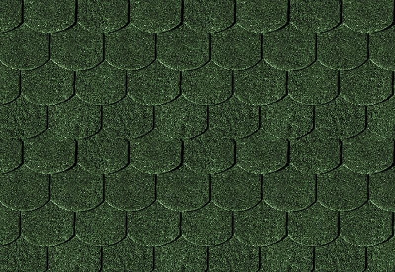 Karibu Dachschindeln Biberschwanz dunkelgrün 8  Pakete