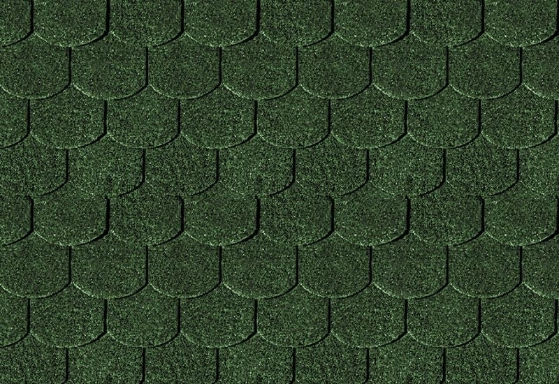 Karibu Dachschindeln Biberschwanz dunkelgrün 8 Pakete