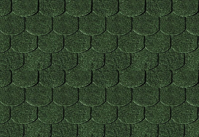 Karibu Dachschindeln Biberschwanz dunkelgrün 9 Pakete