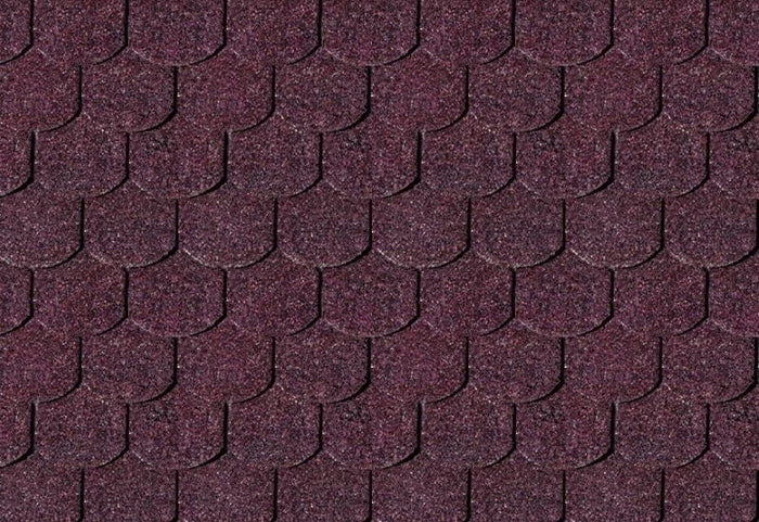 Karibu Dachschindeln Biberschwanz dunkelrot 11 Pakete