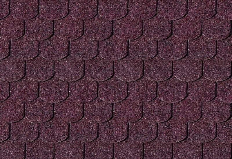 Karibu Dachschindeln Biberschwanz dunkelrot 12 Pakete