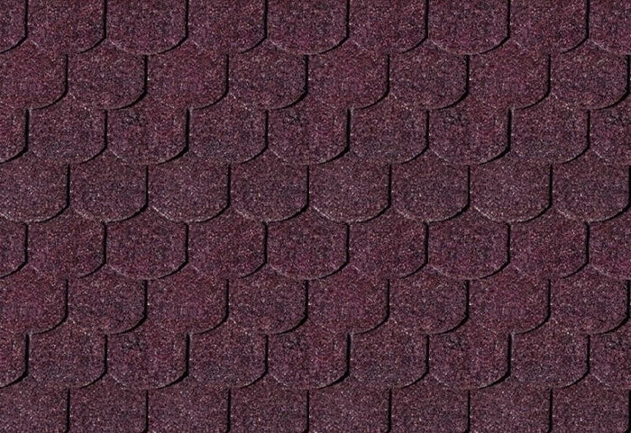 Karibu Dachschindeln Biberschwanz dunkelrot 12 Pakete