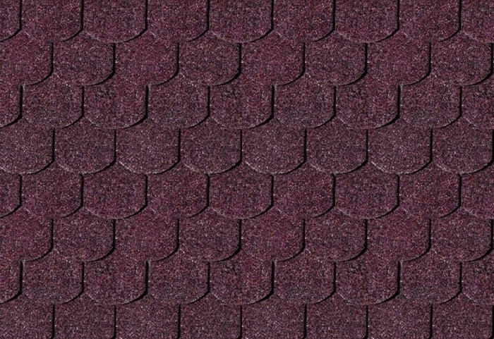 Karibu Dachschindeln Biberschwanz dunkelrot 13 Pakete