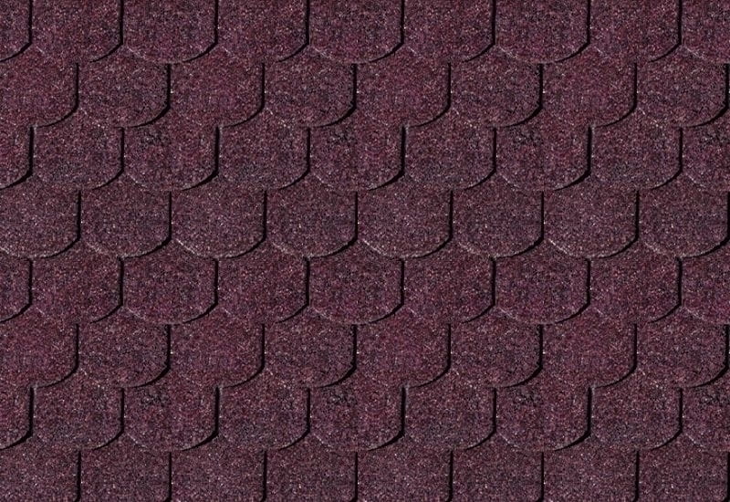 Karibu Dachschindeln Biberschwanz dunkelrot 14 Pakete