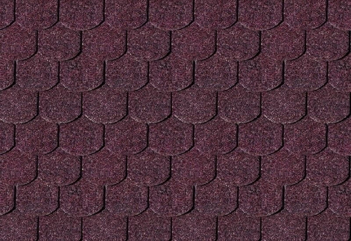 Karibu Dachschindeln Biberschwanz dunkelrot 14 Pakete