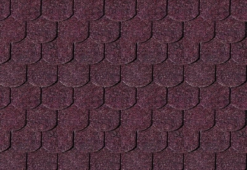 Karibu Dachschindeln Biberschwanz dunkelrot 15 Pakete