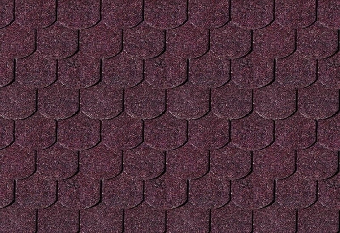 Karibu Dachschindeln Biberschwanz dunkelrot 15 Pakete