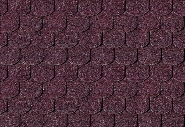 Karibu Dachschindeln Biberschwanz dunkelrot 16 Pakete