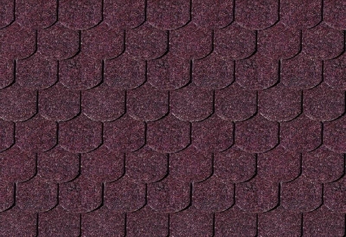 Karibu Dachschindeln Biberschwanz dunkelrot 18 Pakete