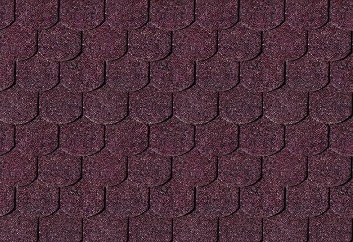 Karibu Dachschindeln Biberschwanz dunkelrot 19 Pakete