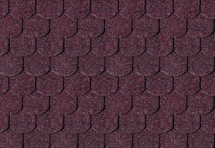 Karibu Dachschindeln Biberschwanz dunkelrot 3 Pakete