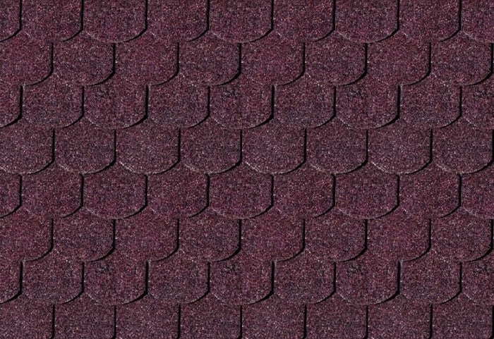 Karibu Dachschindeln Biberschwanz dunkelrot 5 Pakete