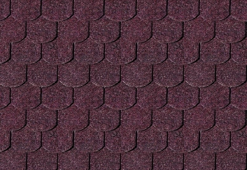 Karibu Dachschindeln Biberschwanz dunkelrot 6 Pakete