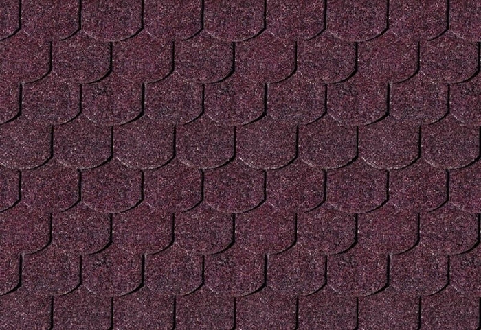 Karibu Dachschindeln Biberschwanz dunkelrot 6 Pakete