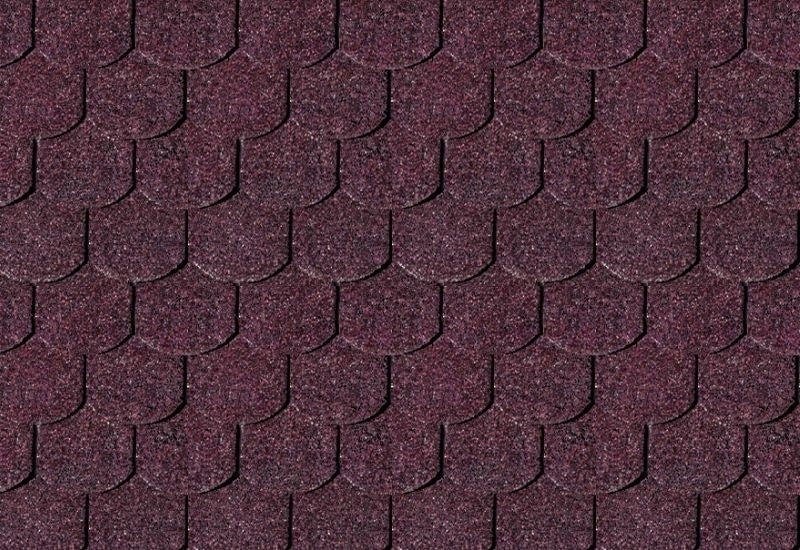 Karibu Dachschindeln Biberschwanz dunkelrot 7 Pakete